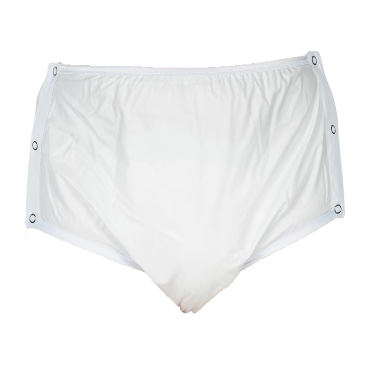 Chilot incontinenta nivel 4/5, Suprima, Unisex, PVC/Poliester, Alb, Mar 40, cu capse laterale
