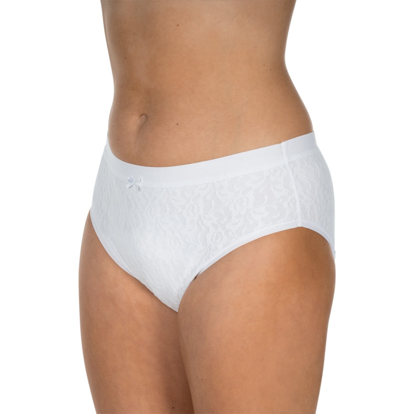 Chilot dama clasic menstruali si incontinenta nivel 2, Bumbac 96%, Alb, L