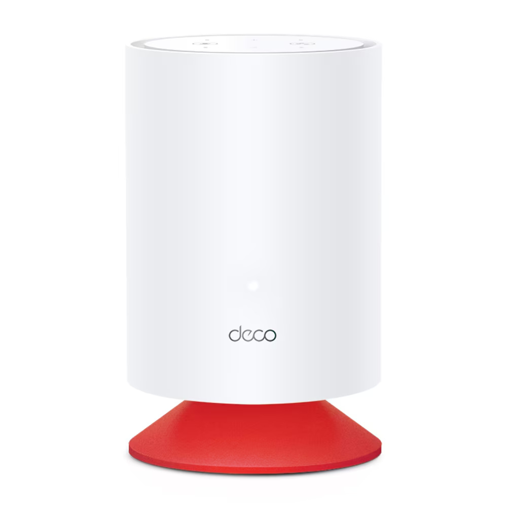 Sistem Mesh Wi-Fi 6 TP-Link Deco Voice X20 (2 pack), Dual-Band, Gigabit, AX1800, cu Speaker Smart incorporat, Beamforming, MU-MIMO, OFDMA, Protectie Real-Time IoT, Control Parental si Sistem Alexa integrat