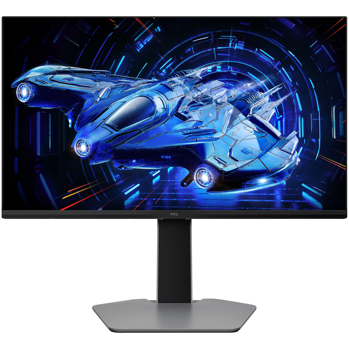 Monitor Gaming QD-Mini LED TCL 25G64, 25", Full HD (1920x1080), 300Hz, 1ms, AMD FreeSync™ Premium, G-Sync Compatible, HDR600, 2x HDMI, Display Port, Jack, Pivot, negru/gri