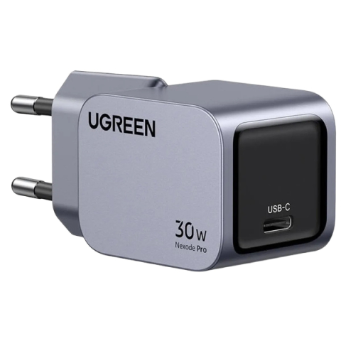 Incarcator retea UGREEN Nexode Pro 30W USB-C GaN Fast Charger EU, 1 x USB-C, Gri