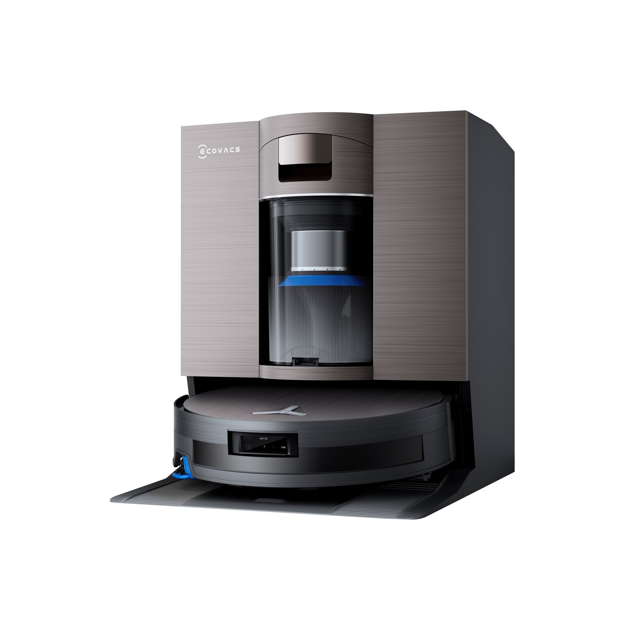 Aspirator robot DEEBOT X11 OmniCyclone Ecovacs, 19500Pa, capacitate rezervor apa 110ml, capacitatea cos praf 220ml, control aplicatie, Baterie Li-Ion 6400mAh, Negru