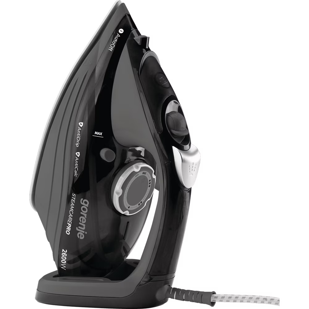 Fier de Calcat GORENJE SIH2600BKG, 2600W, 95g/min, 350ml, Talpa Ceramica, Negru