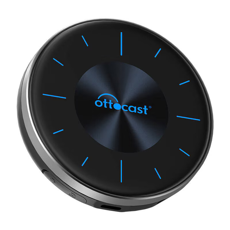 Adaptor wireless Ottocast OtooAiBox PCS46, Cartela SIM 2/3/4G, HDMI, Android Auto si CarPlay, Negru