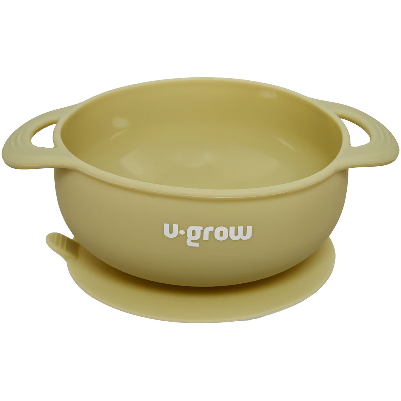 Set diversificare 3 piese din silicon pentru bebelusi U-Grow, contine 3 bol, farfurie si cana cu cioc, olive