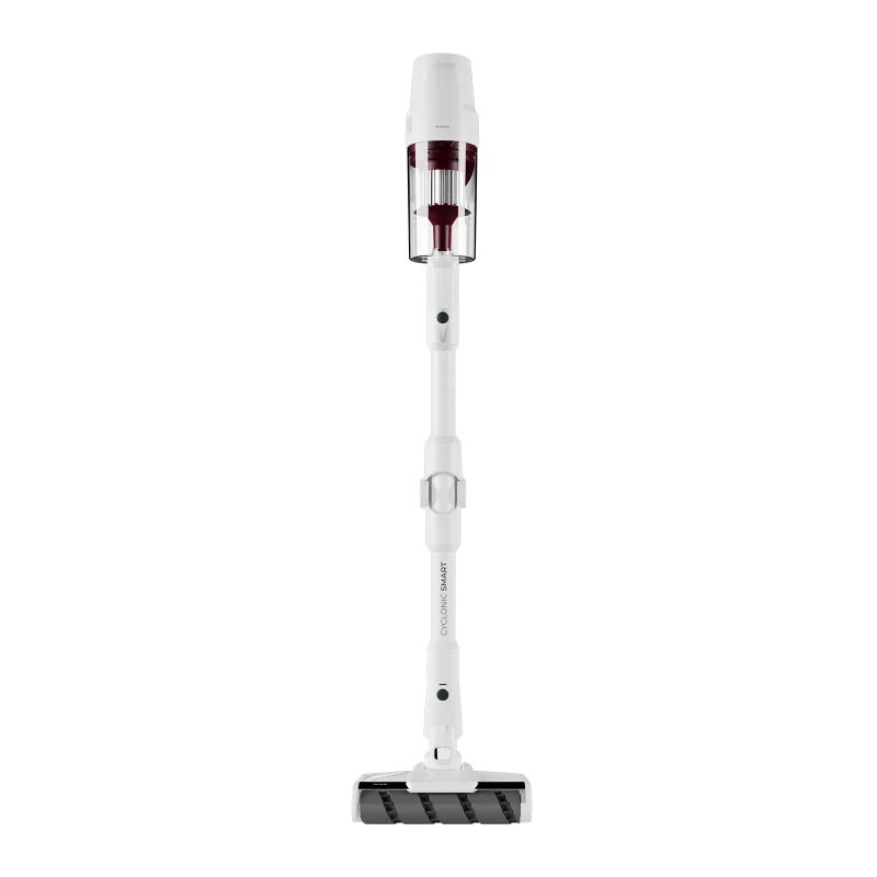 Aspirator vertical Aiwa ZENKAISUI EVO 5 AVC-630, 500W, 32Kpa, 130AW, 25, 2V~ 2500mAh, Autonomie de Pana la 55 de Minute, 3 trepte de viteza, 0.4L, Display Digital, Filtrare HEPA, Usor de Manevrat, 6 Accesorii Incluse, Alb
