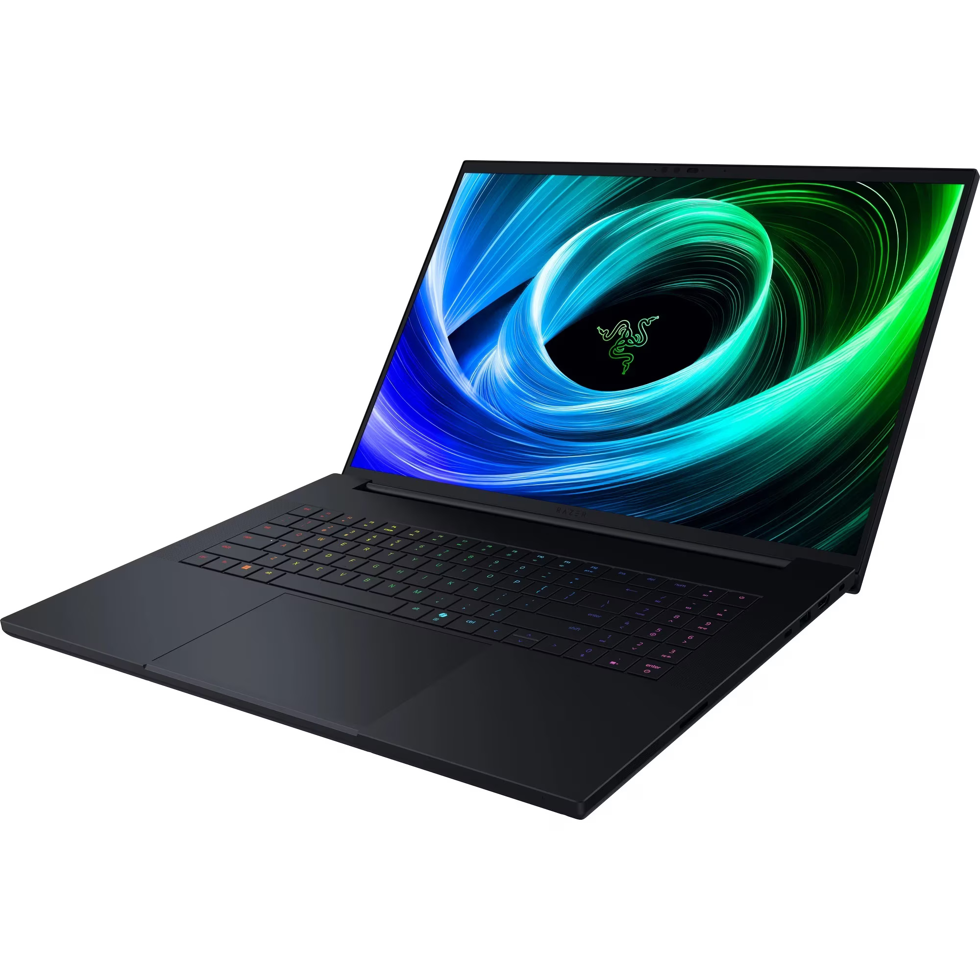 Laptop Gaming Razer Blade 18 cu procesor Intel® Core™ Ultra 9 275HX pana la 5.4GHz, 18'', UHD+ 240Hz, FHD+ 440Hz, 32GB DDR5 RAM, 2TB SSD, NVIDIA® GeForce RTX™ 5090 24GB GDDR7, Windows 11 Home, Anodized Black