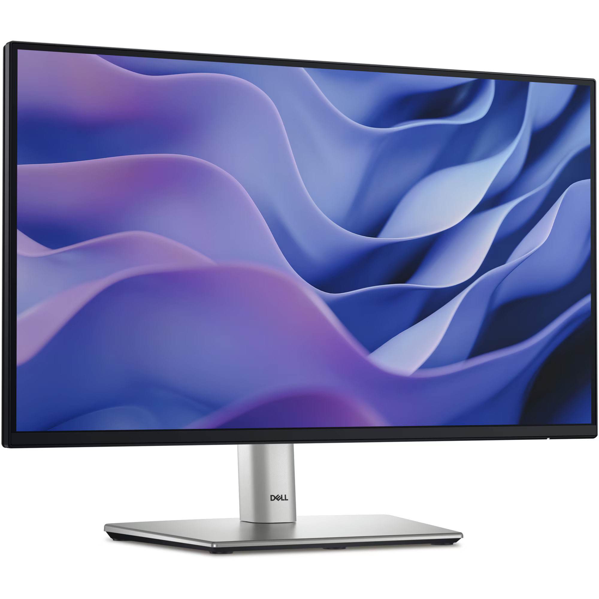 Monitor LED IPS Dell P2225H, 21.5", Full HD (1920x1080), 100Hz, 5ms GTG, FickerFree, USB Type-C, Hub USB, HDMI, Display Port, VGA, pivot, negru argintiu