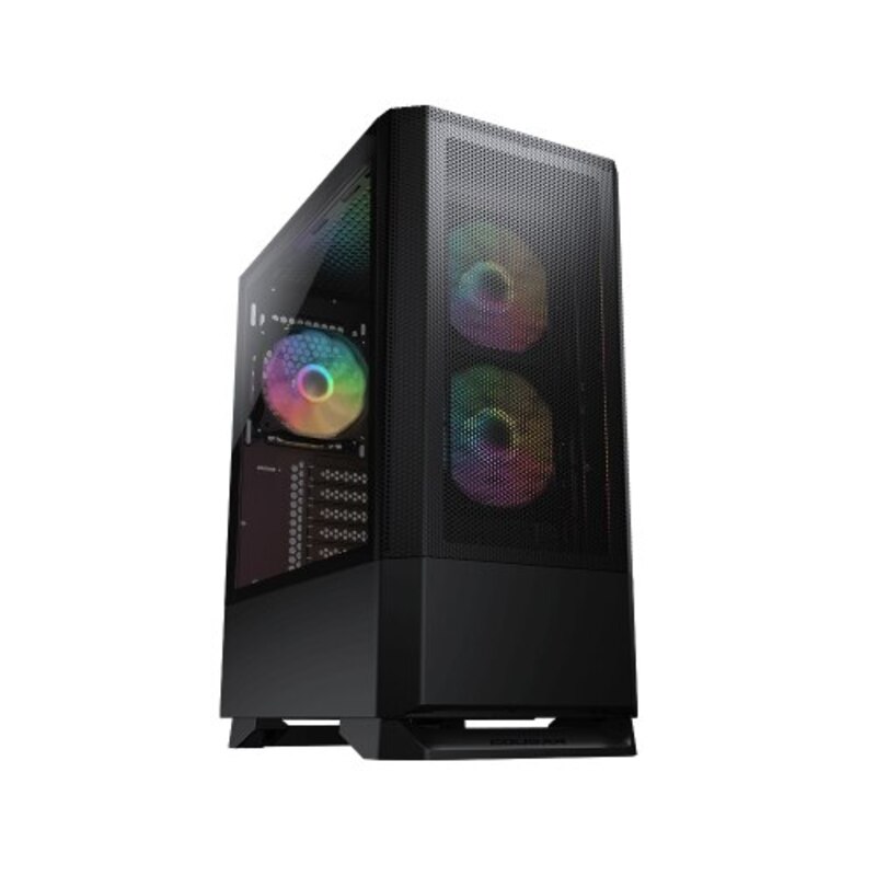 Carcasa COUGAR MX430 Mesh RGB, Mid Tower, tempered glass Negru