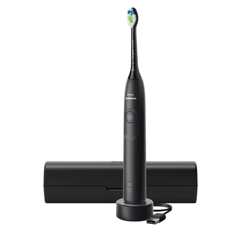 Periuta de dinti electrica PHILIPS Sonicare 5300 HX7101/02, 62000 miscari/min, 1 program, 1 capat, Negru