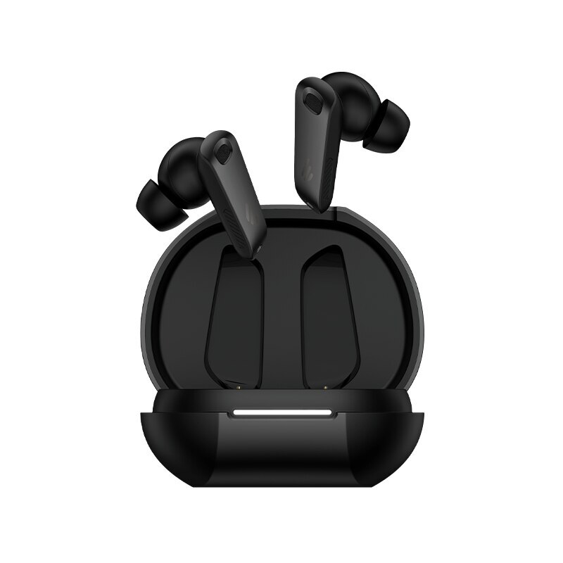 Casti Edifier, wireless, intraauriculare – butoni, pentru smartphone, microfon pe casca, conectare prin Bluetooth 5.4, negru, USB-C, ANC, IP54