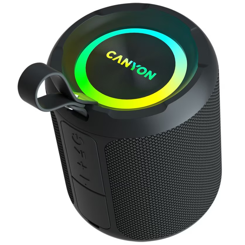 Boxa Portabila Canyon OnMove 11, IPX6, Bluetooth, 20W, RGB Negru