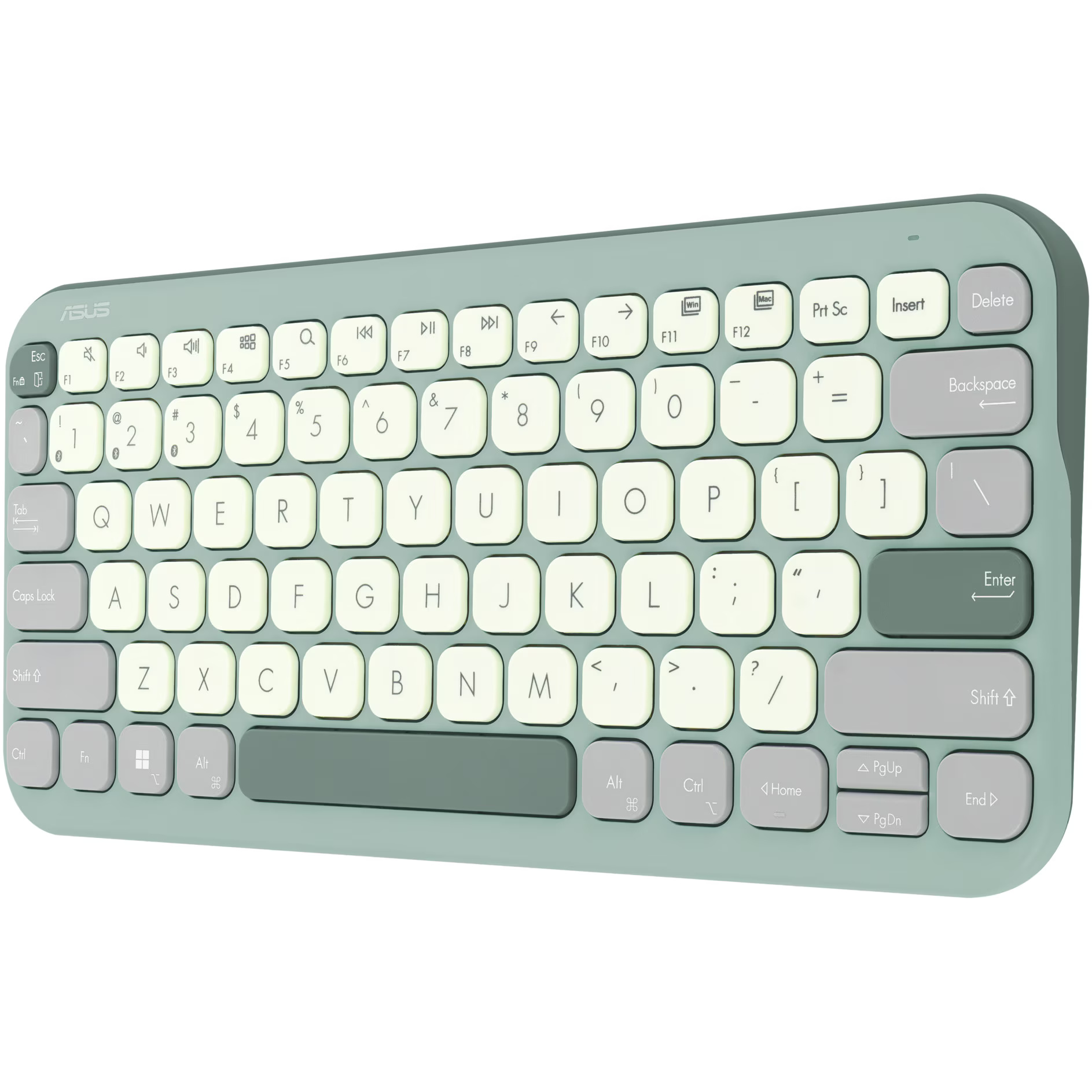 Tastatura wireless ASUS KW100, Green Tea Latte