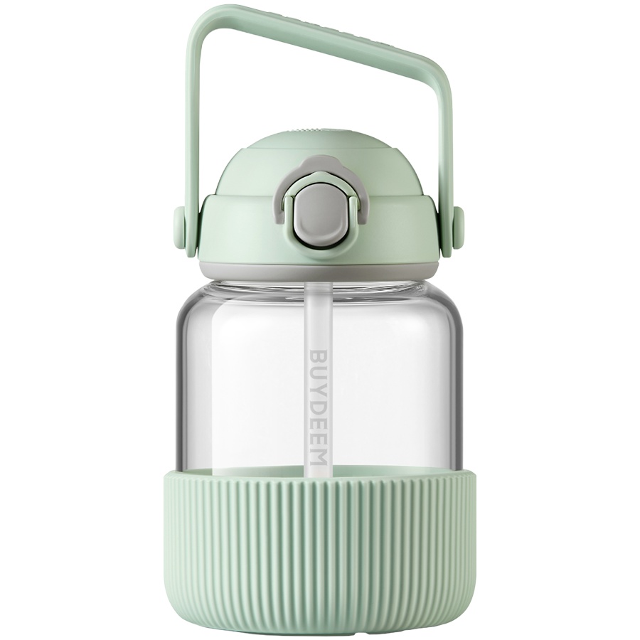 Sticla cu pai portabila BUYDEEM DG78-CG, 800 ml Verde