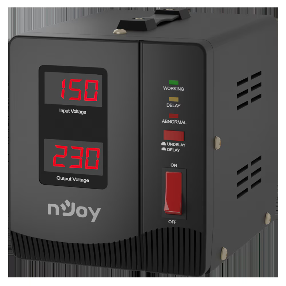 Stabilizator de tensiune nJoy Alvis 1000, 1000VA/600W, LCD Display
