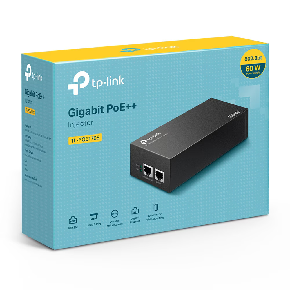 Injector, TP-LINK, PoE++, TL POE170S, Standarde si protocoale: IEEE802.3i, IEEE802.3u, IEEE802.3ab