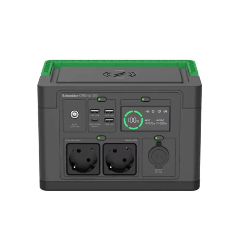 Incarcator electric portabil Apc Schneider, 330, 230 V, 332 Wh Li-ion, LCD, 2 prize CEE 7/3 „Schuko”, „Sinewave”, 3 USB-A, 1 USB-C, wireless