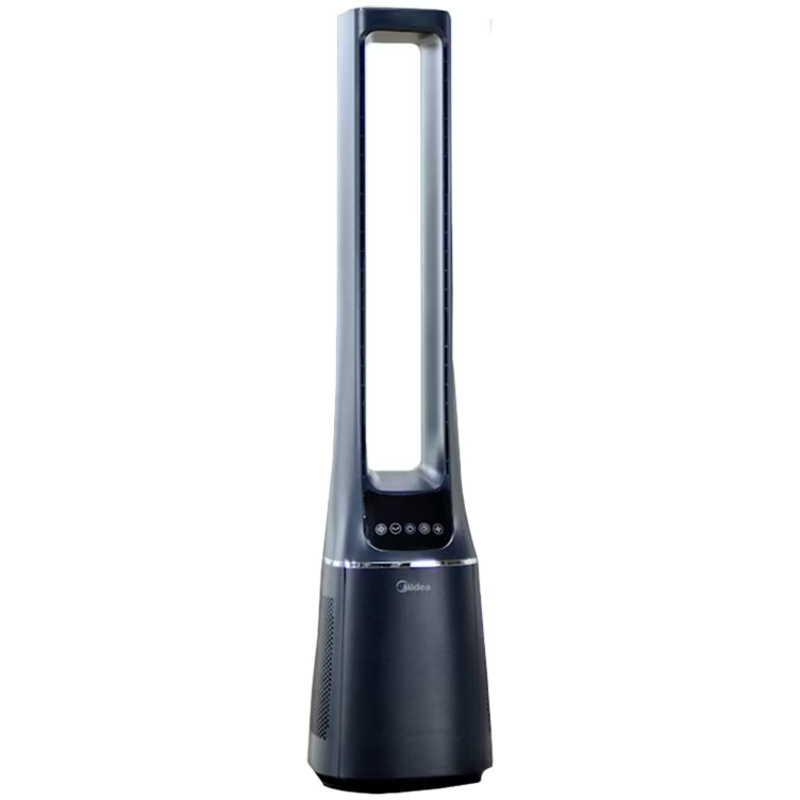 Ventilator turn cu purificare aer Midea AMS150-PBW, Smart WiFi, telecomanda, filtru H13 HEPA, 10 viteze, mod ION, directionare inteligenta a aerului, mod de repaus, afisaj LED