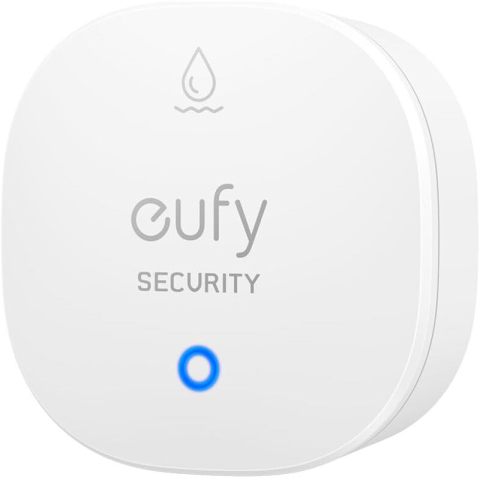 Senzor smart de apa si inghet eufy, IP65, compatibil cu HomeBase S380 si S280, Alb