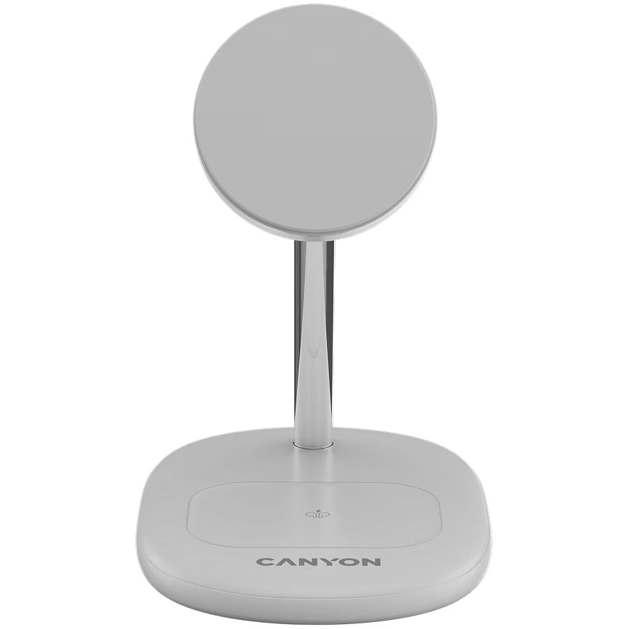 Statie de incarcare CANYON, WCS-205 Qi2, 15 W, 2 in 1, fara fir, alb