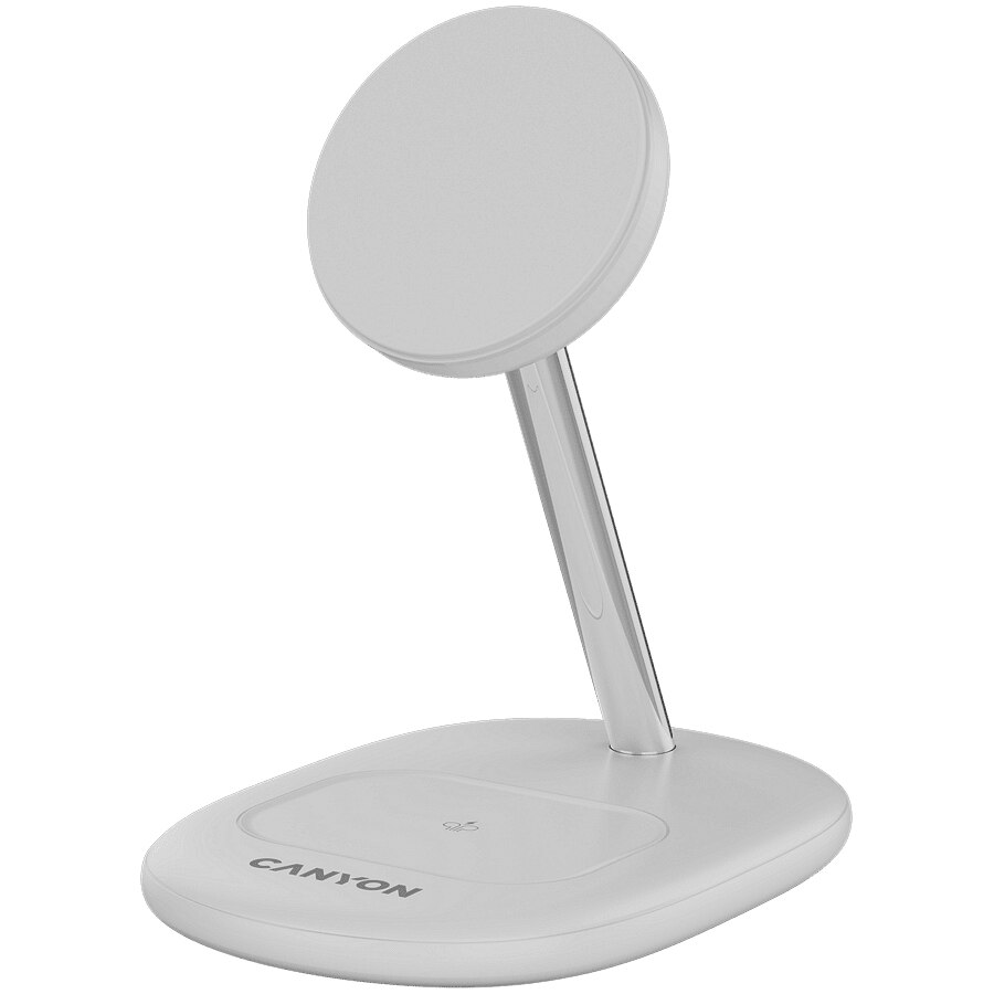 Statie de incarcare CANYON, WCS-205 Qi2, 15 W, 2 in 1, fara fir, alb