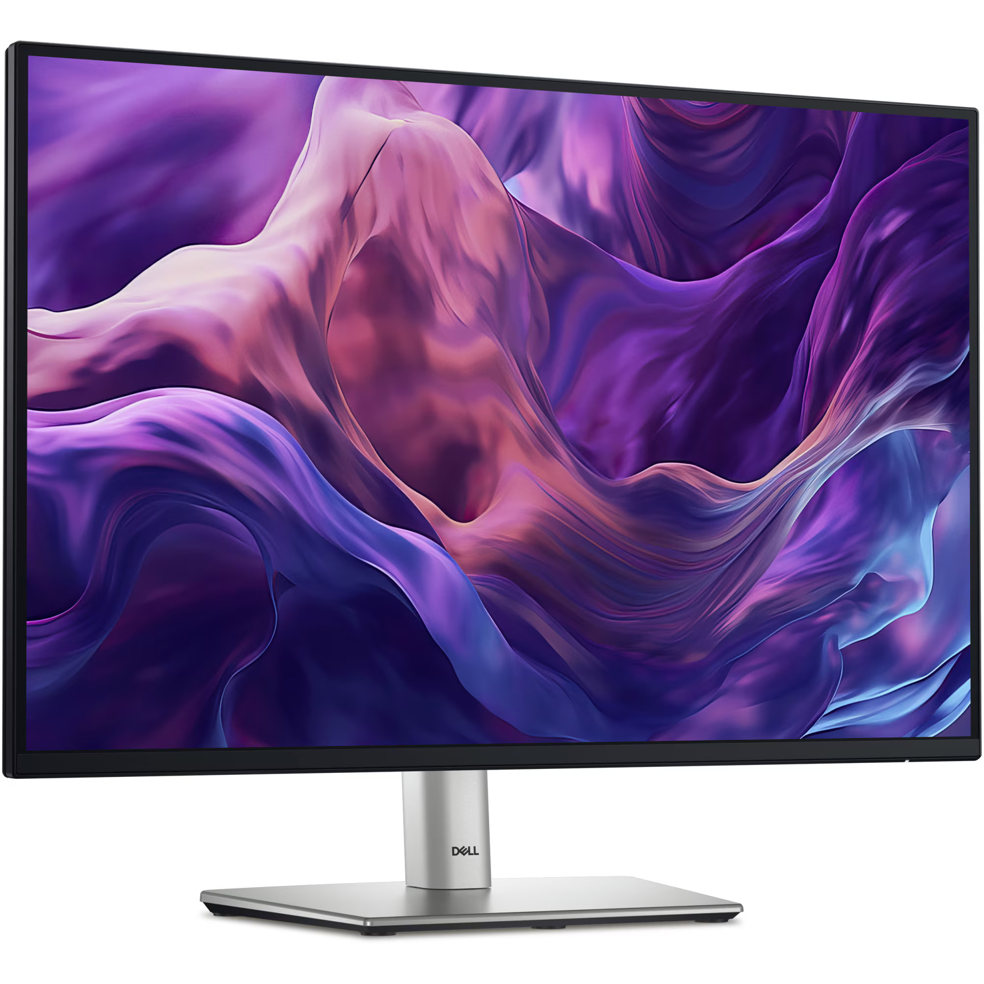 Monitor LED IPS Dell Pro P2425E 24.07", WUXGA 16:10 (1920x1200), 100Hz, 5ms GTG, 99% sRGB, Daisy Chain, USB Type-C 90W, Hub USB, HDMI, 2x DisplayPort, Ethernet LAN, Pivot, VESA, negru argintiu