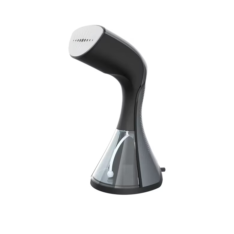 Aparat de calcat vertical cu aburi Aeno AGS0001, 1500W, timp de incalzire 35 sec, capacitate rezervor apa 250 ml, putere abur 35 g/min, perie, cana de masurat inclusa, gri