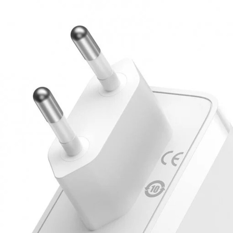 INCARCATOR retea Baseus GaN5 Pro, Quick Charge 140W, 1 x USB, 2 x USB Type-C, include cablu USB Type-C la USB Type-C 100W 1m, alb "CCGP100202" - 6932172610234