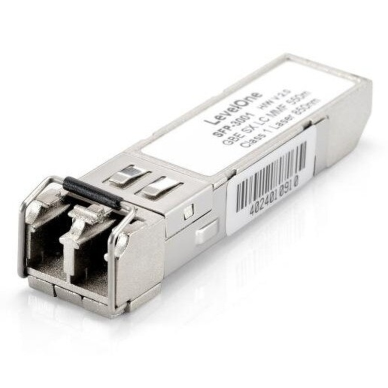 Transceiver SFP, LevelOne, 1.25G, 550m - 850nm, 1250 Mbit/s, Gri