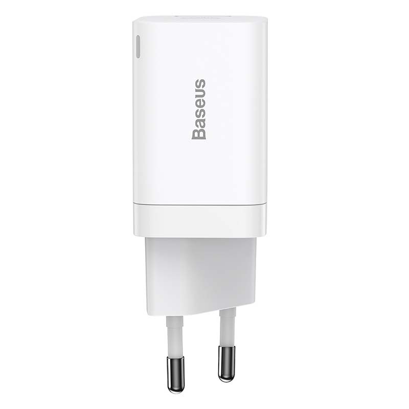 Incarcator Retea Baseus CCSUPP-E02, 30W, USB+Type-C, Alb