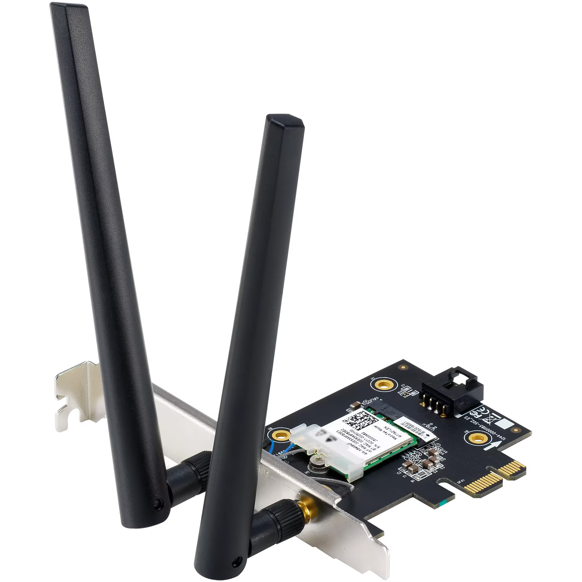Placa de retea ASUS PCE-BE6500, BE6500, Tri-Band, 2 antene externe, 4K-QAM, Bluetooth 5.4, WPA3, OFDMA, MU-MIMO, MLO
