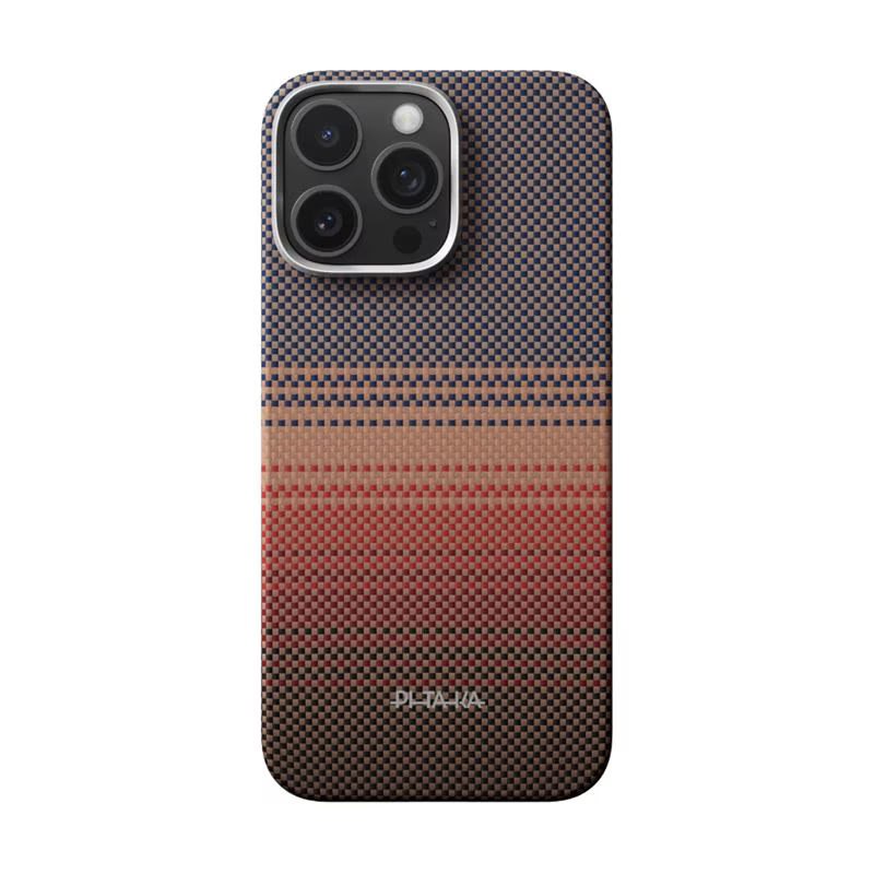 Carcasa Pitaka Ultra-Slim PitaTap compatibila cu iPhone 16 Pro, Sunset