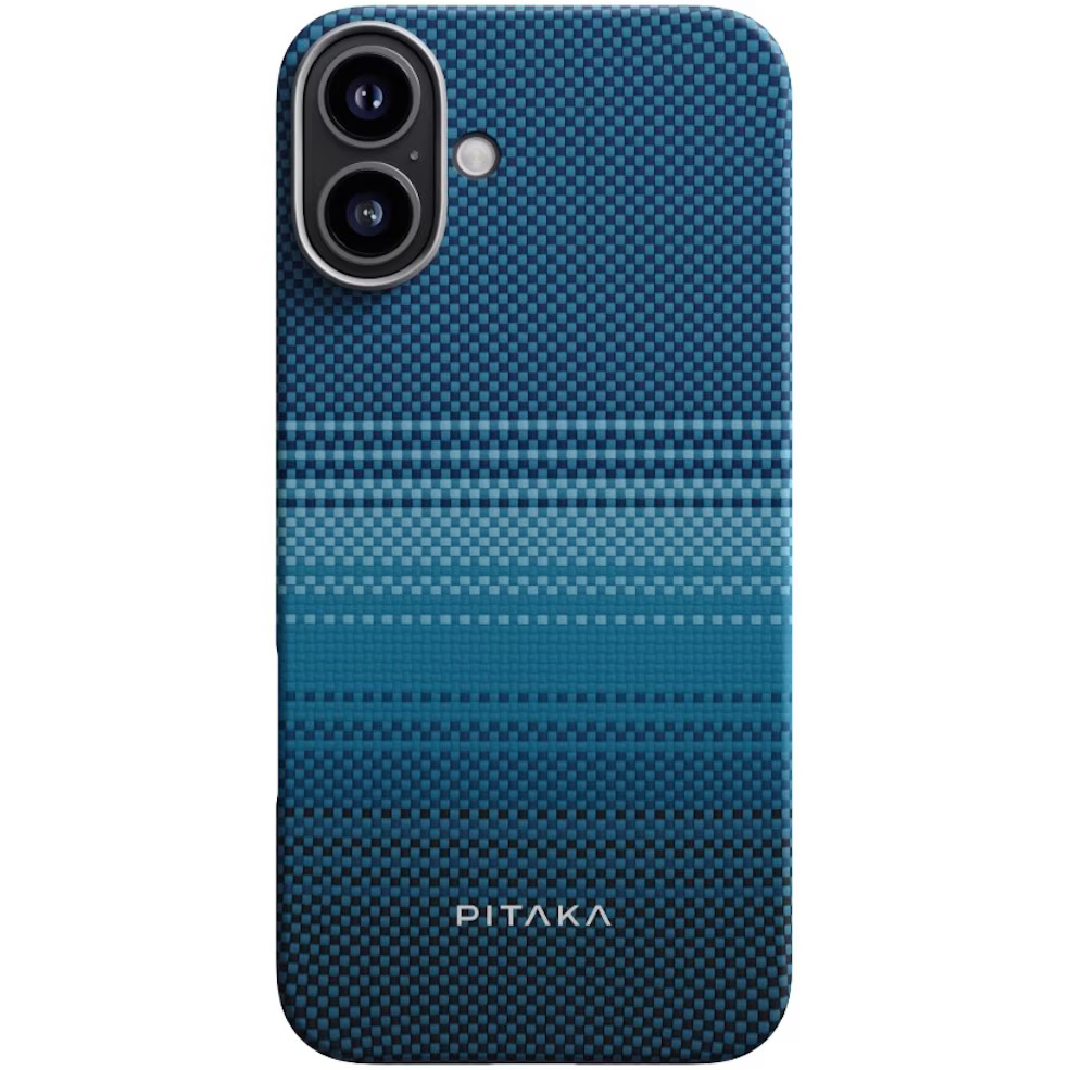 Husa de protectie Pitaka Tactile Woven Aramida Magsafe pentru iPhone 16 Moonrise