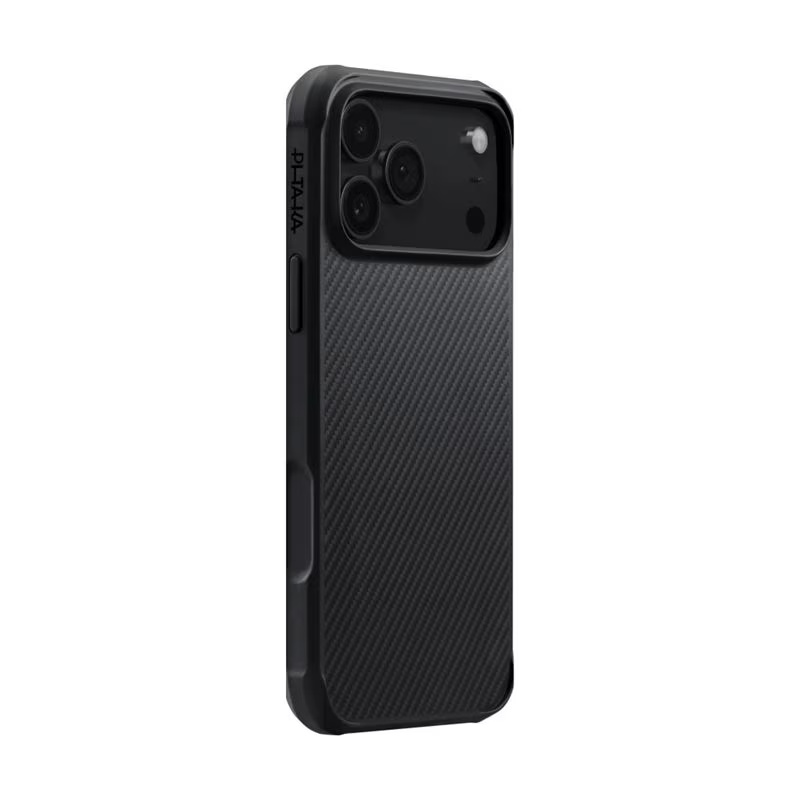 Carcasa Pitaka Aramid ProGuard compatibila cu iPhone 17 Pro Max, Negru/Gri
