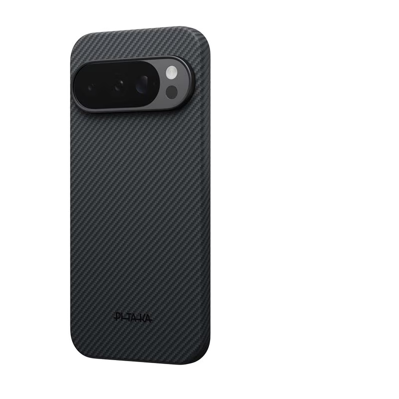 Carcasa Pitaka Ultra Slim Aramid Fiber cu MagSafe compatibila cu Google Pixel 10 Pro XL, Negru/Gri