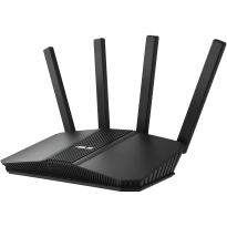 Router Gaming Wireless ASUS RT-BE82U, BE6500, Dual-Band, Quad-Core 2.0GHz CPU, 256MB/1GB Flash/RAM, 4K-QAM, MLO, 2.5G quad-port, AiProtection Pro, Adaptive QoS, VPN, Instant Guard, IPTV, OFDMA, MU-MIMO, UTF-8 SSID, Port forwarding, AiMesh
