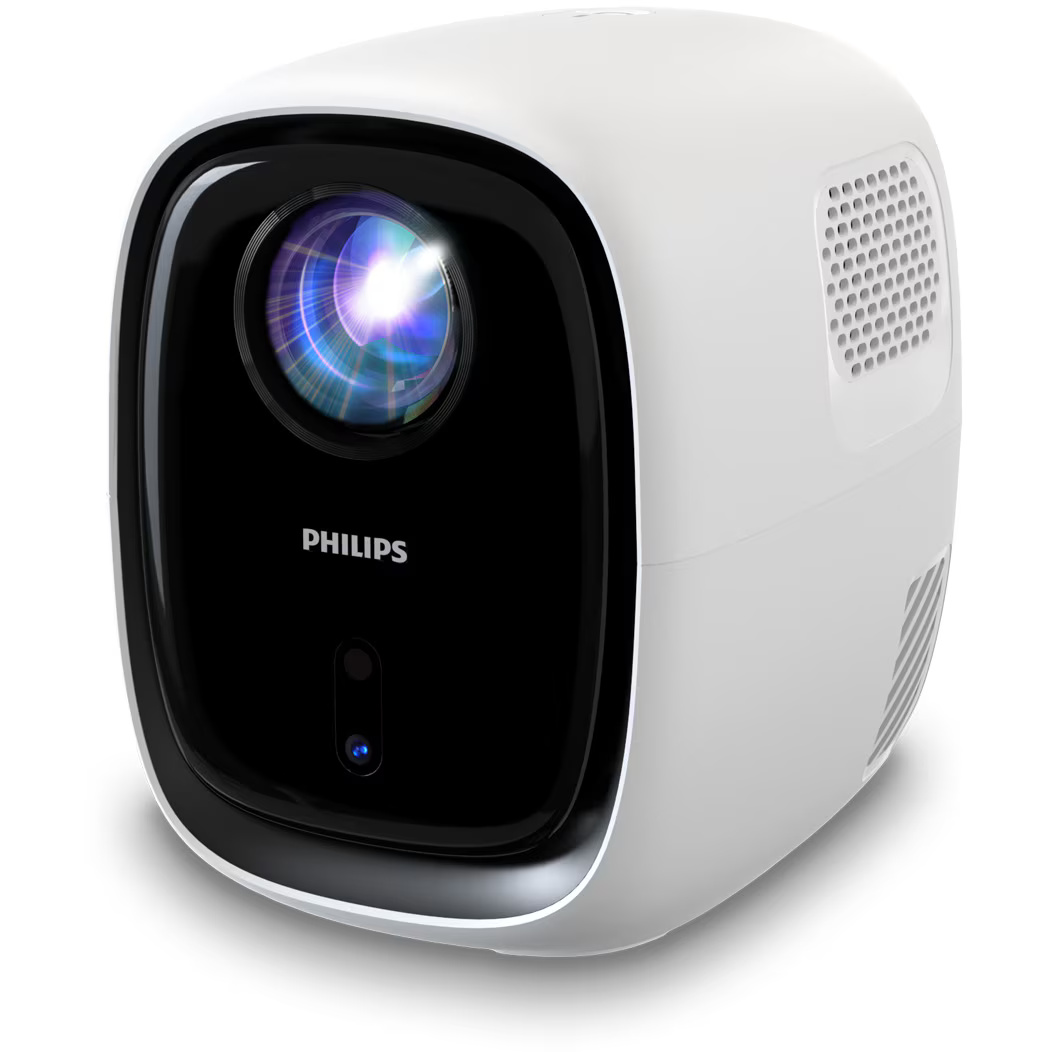 Videoproiector Philips NeoPix 130 Smart, 120 Lumeni, True HD 1280 x 720, HDMI, Wi-Fi, Alb