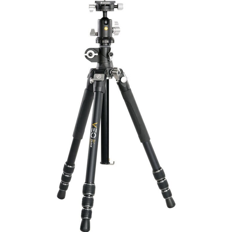 Trepied Vanguard VEO3T+ 264AB, Cap sferic cu doua axe, Inaltime maxima extinsa 156 cm / 61.42 inch, Aluminiu