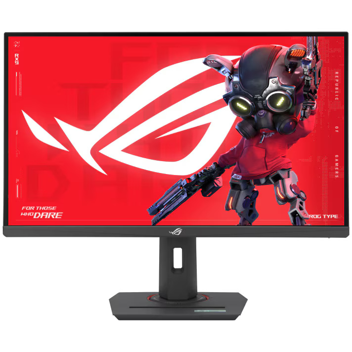 Monitor Gaming LED IPS Asus 27.5", UHD (3840x2160), 1ms, 160Hz (above 144Hz), AMD FreeSync™ Premium, NVIDIA G-Sync™, Extreme Low Motion Blur Sync, USB Type-C, , tripod socket, HDMI, Display Port, USB-C, Jack, negru