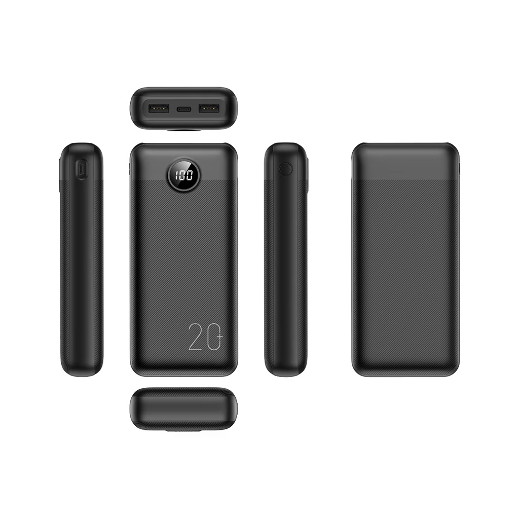 Acumulator extern Veger L20, Fast Charge, 20000 mAh, PowerIQ, Display LED, Black