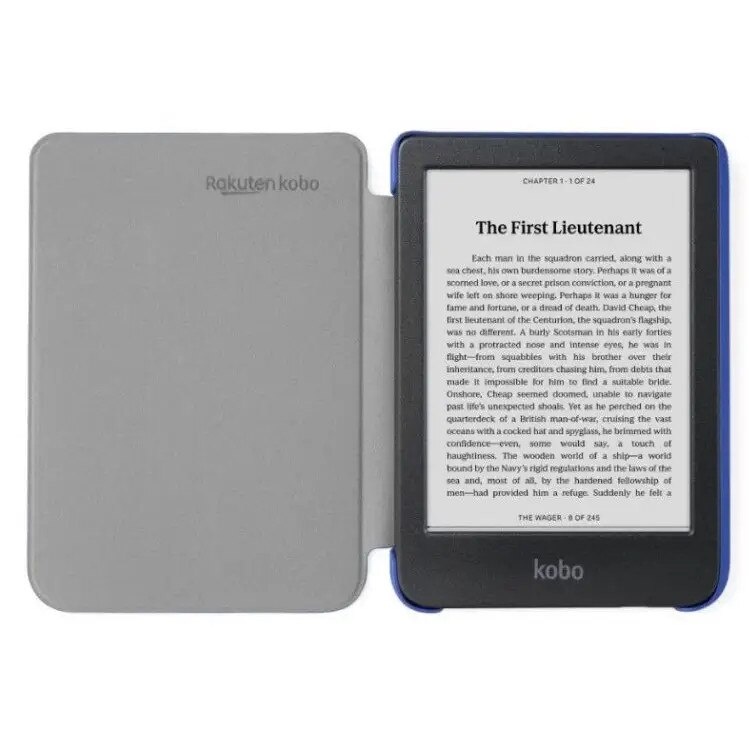Husa Etui Kobo Clara Colour SleepCover, albastru, 15.2cm