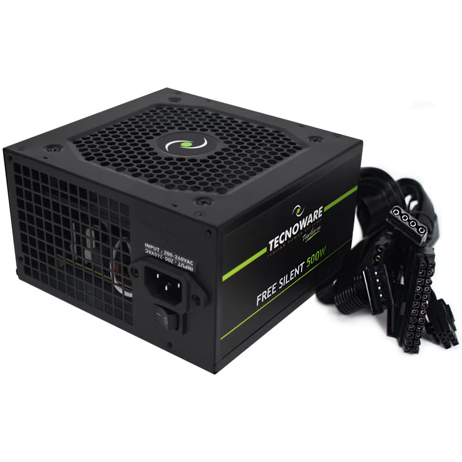 RESIGILAT- Sursa PC, TECNOWARE, Putere 500 W, Fan 12cm silentios