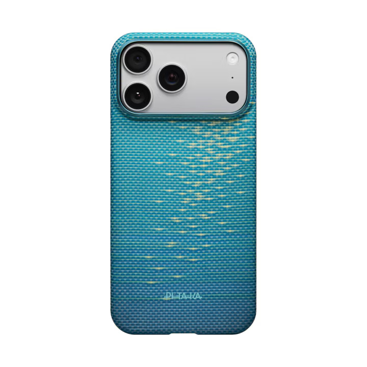 Husa Pitaka compatibila iPhone 17 Pro Ultra-Slim, Lucid Blue (PitaTap)