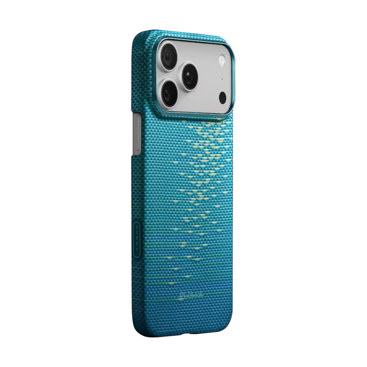Husa Pitaka compatibila iPhone 17 Pro Ultra-Slim, Lucid Blue (PitaTap)