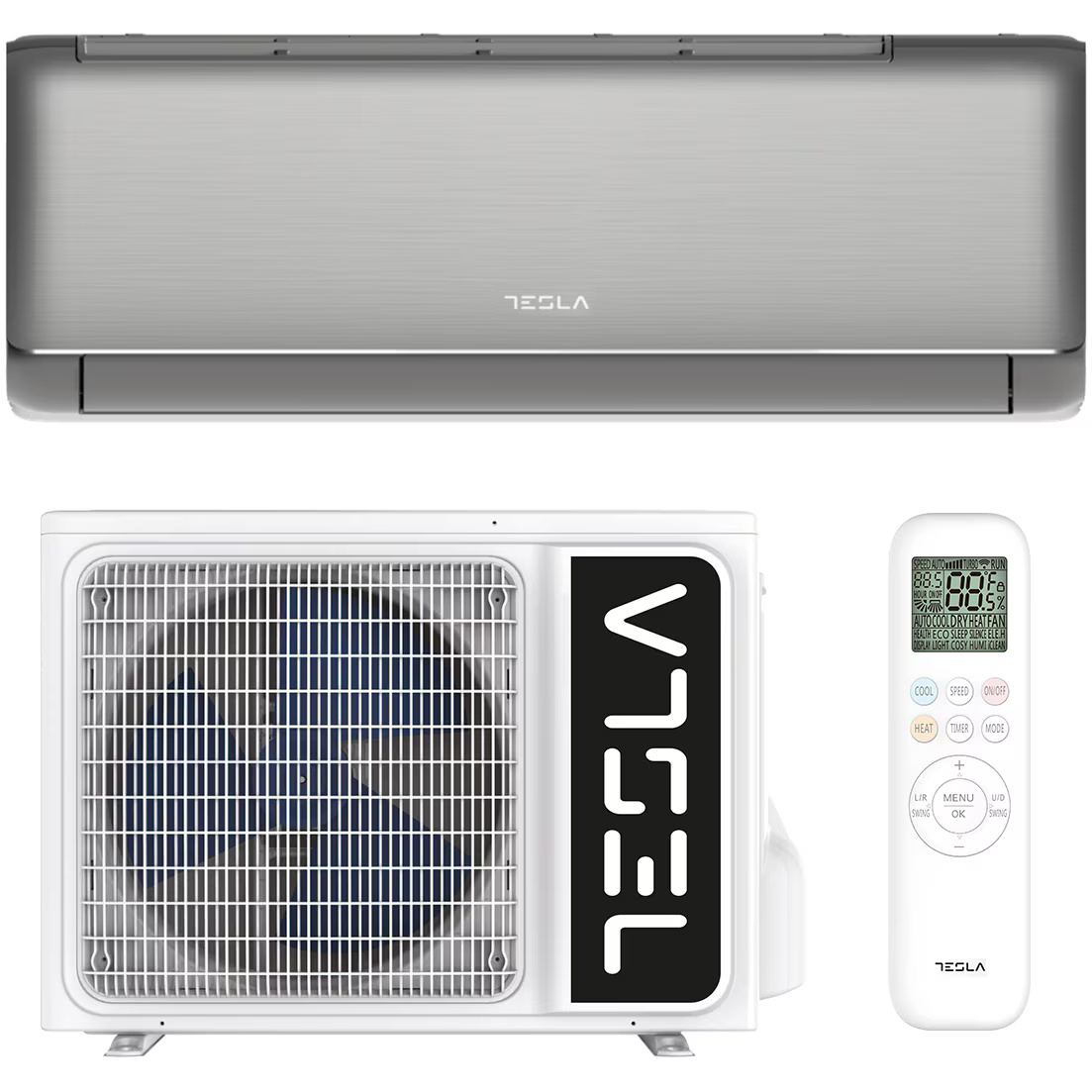 Aparat de aer conditionat Tesla Advance 12000 BTU WI-FI, Clasa A+++/A++, Turbo, I Feel, Functie Antifungica, Filtru lavabil, Filtru cu densitate crescuta, flux aer 3D, Incalzire unitate externa, R32