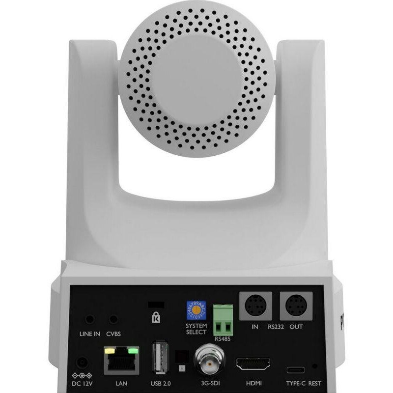 Camera PTZOptics PTZOptics Move SE 20X alba FHD PTZ, zoom optic 20x cu functie de urmarire automata, suporta video IP simultan (cu NDI nativ, SRT, RTMPS, RTSP), USB 3.0, 3G-SDI, iesiri HDMI 2.0, PoE+, Alb