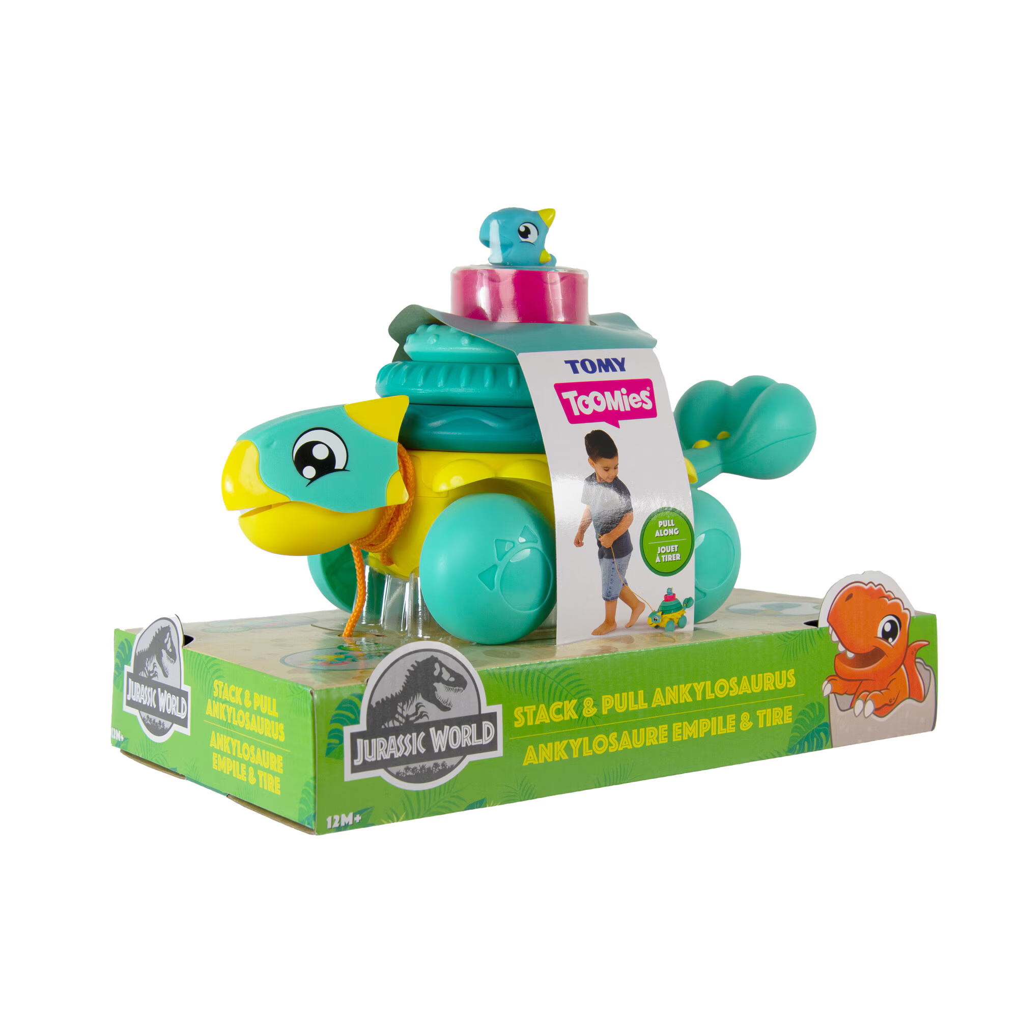 Jucarie de tras si stivuit Tomy Jurassic World - Ankylosaurus