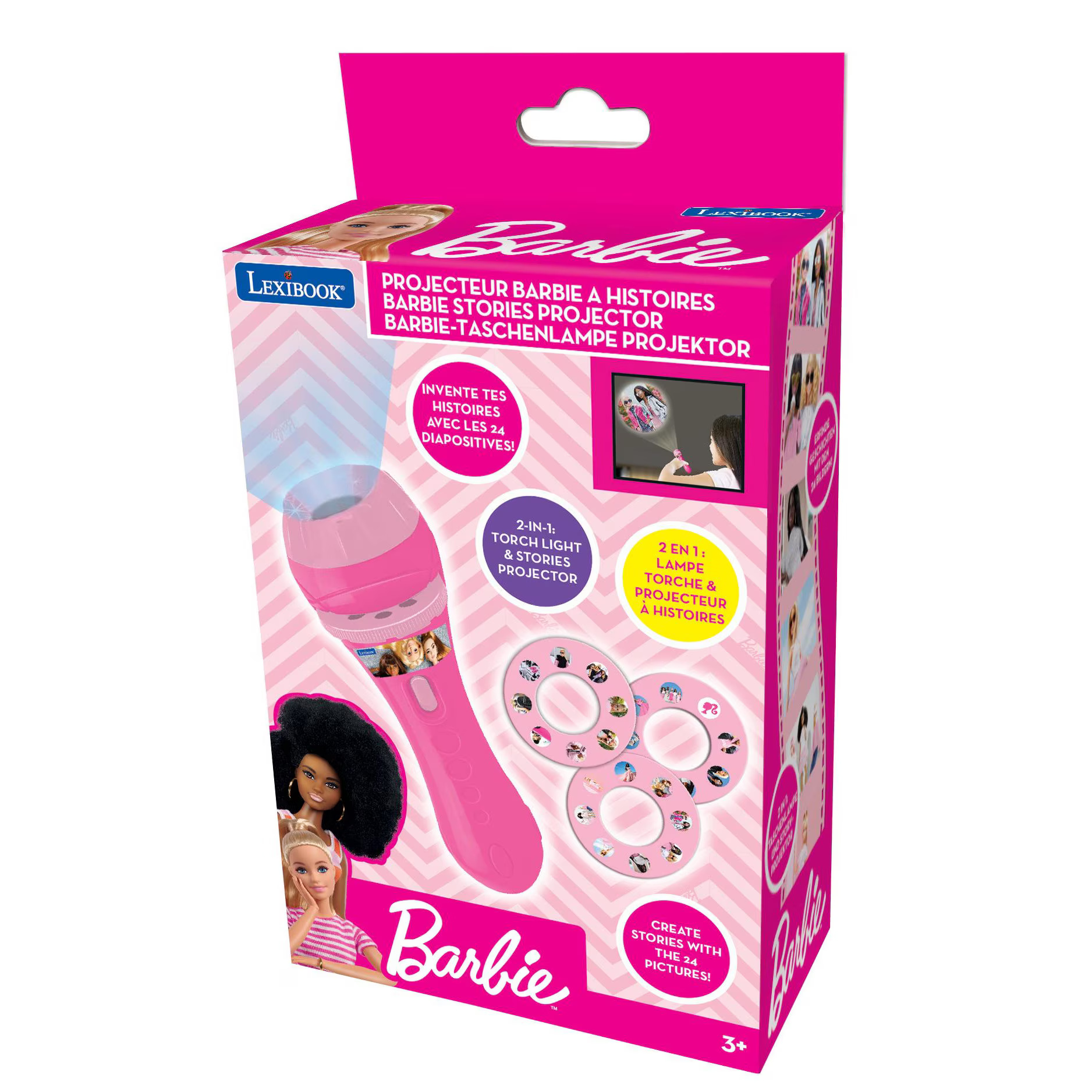Lanterna cu proiector Lexibook - Barbie