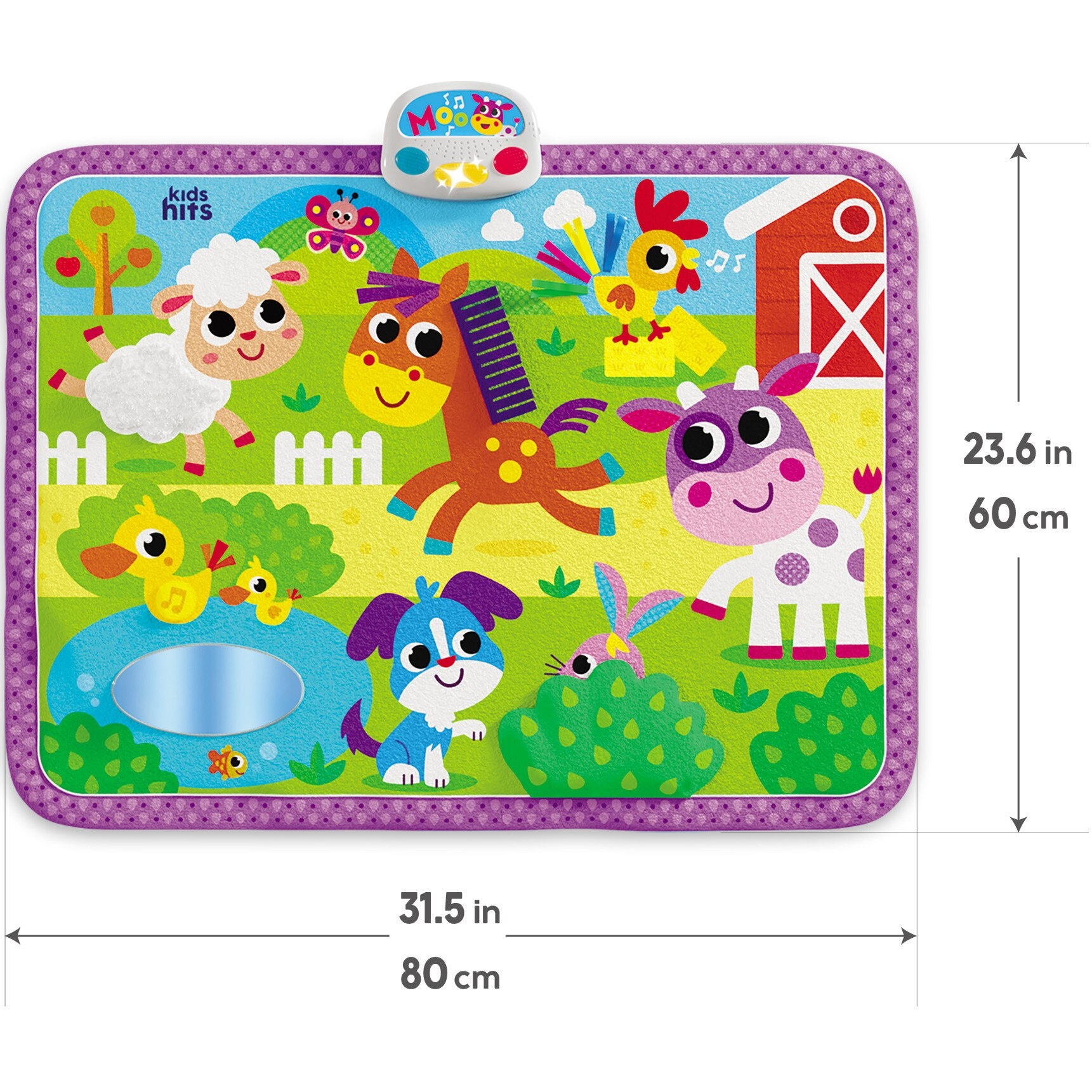 Covoras senzorial Momki Kids Hits - Prieteni la ferma