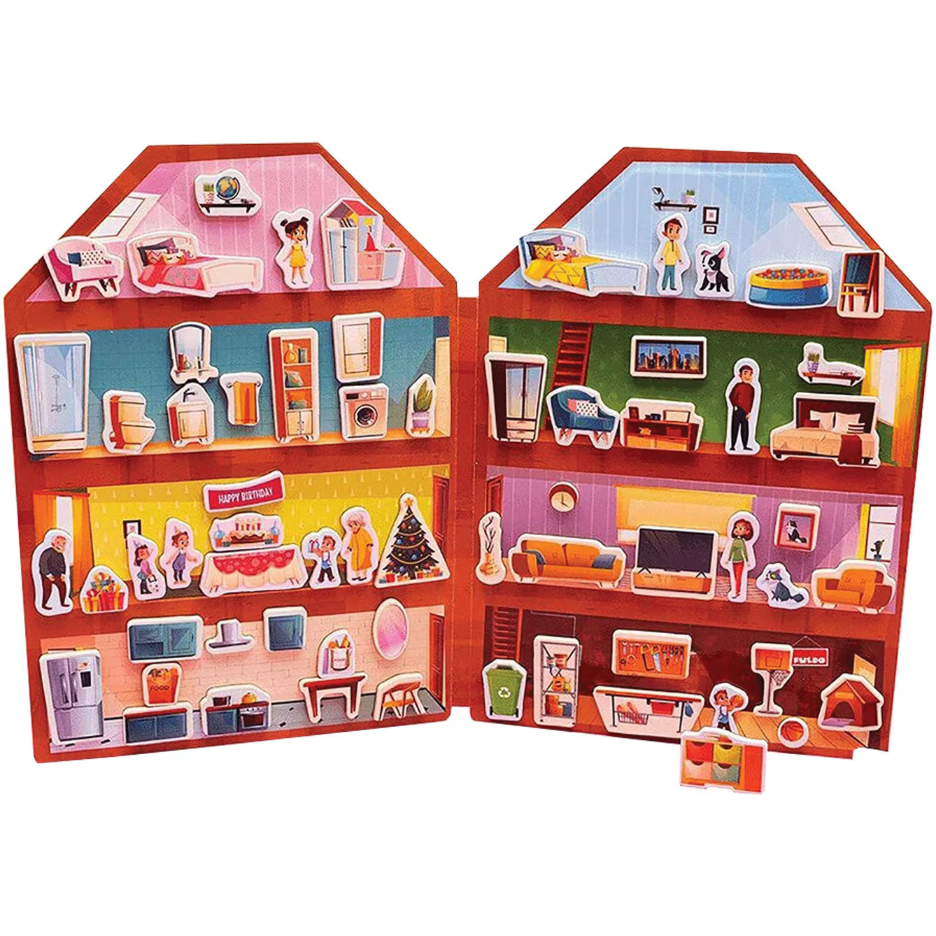 Joc magnetic Puedo - Construieste-ti casa